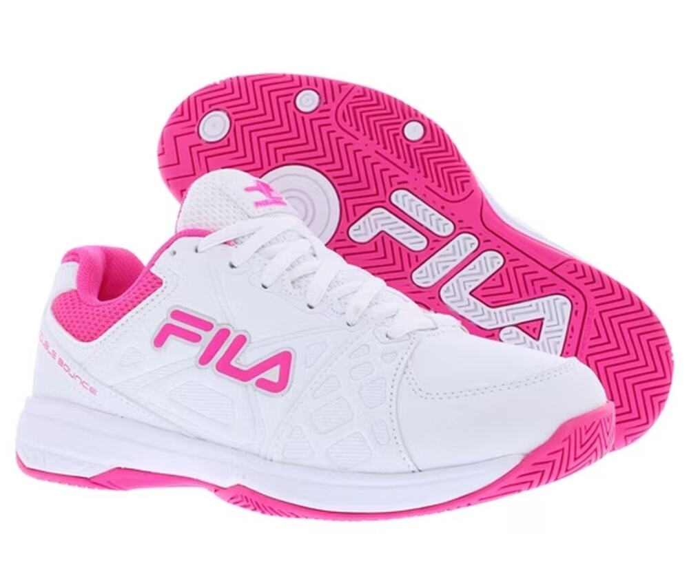 FILA Womens Double Bounce 3 Pickleball Sneakers US 11 EU 42.5 White Pink NWOB